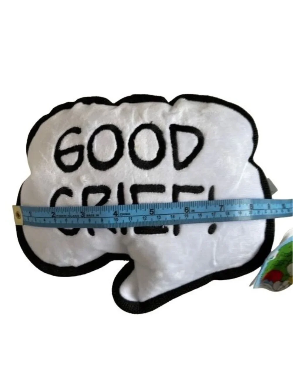 Bark Charlie Brown Good Grief Dog Toy Squeaker Plush Speech Balloon Bubble Gift